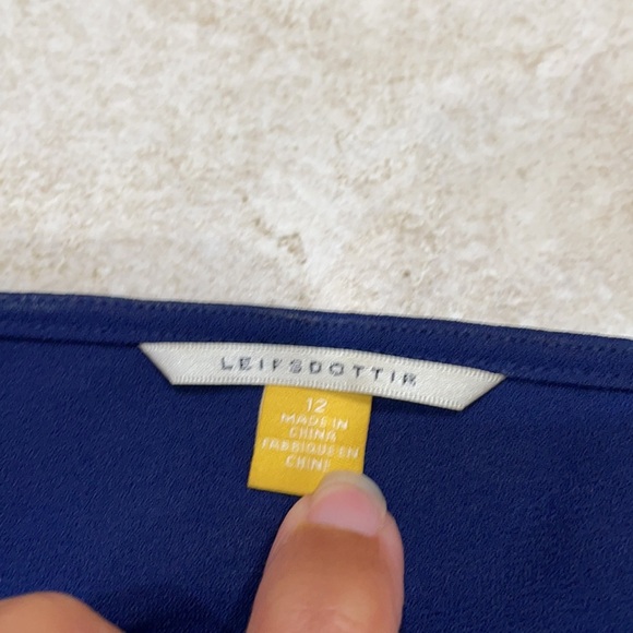 Leifsdottir Malva Silk Ruffled Top Anthropologie - Picture 3 of 8